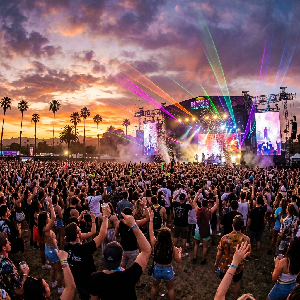 Festival TARDEO XXL al atardecer con miles de asistentes